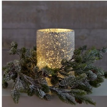 Frosted Snow Finish Garland - Natura Soylights