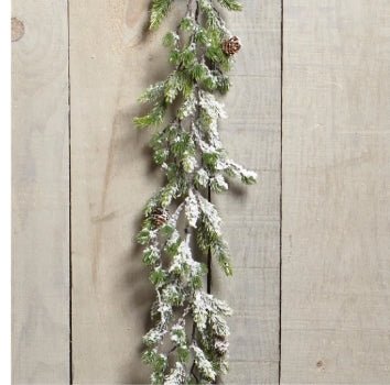 Frosted Snow Finish Garland - Natura Soylights