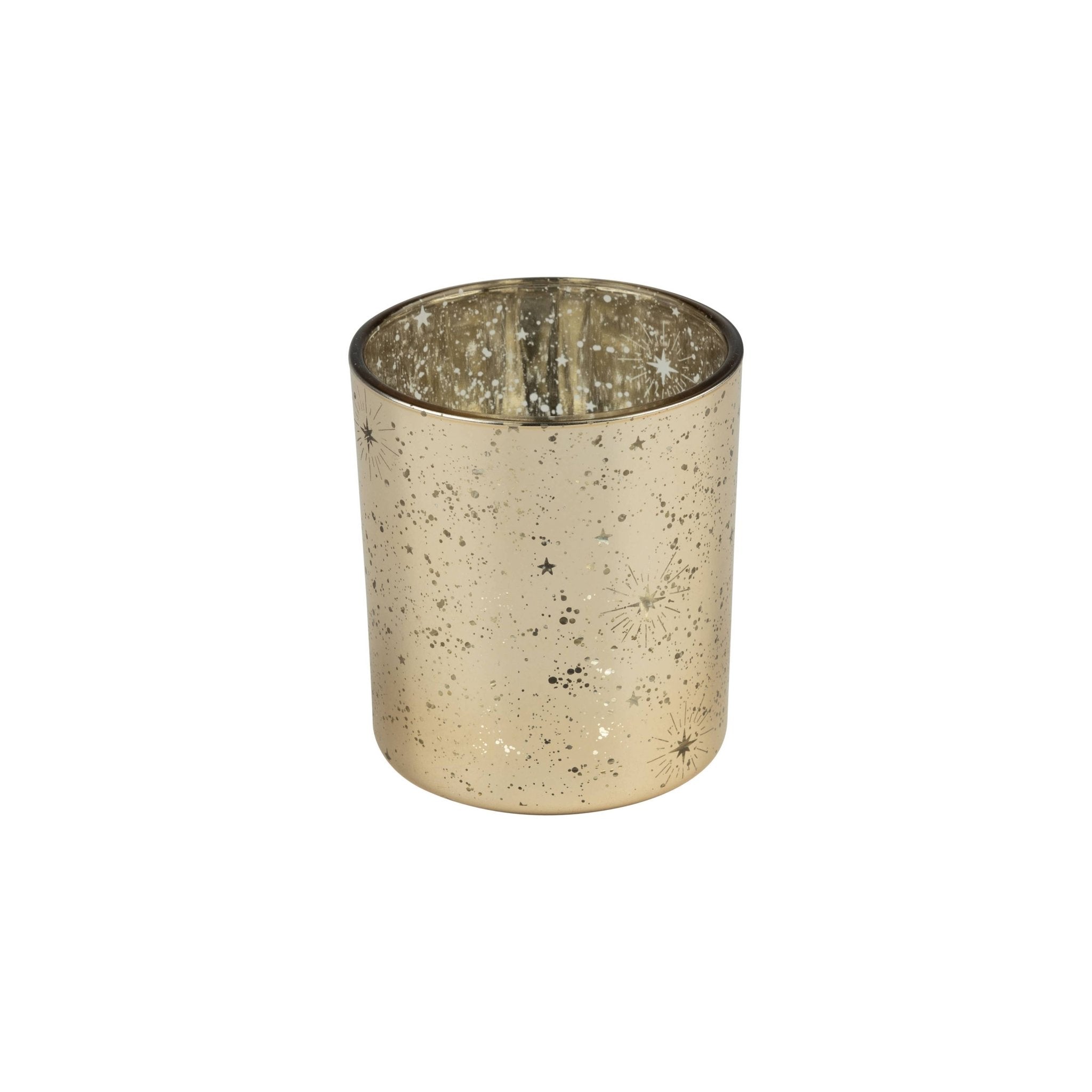 Glass gold Tealight holder - Natura Soylights