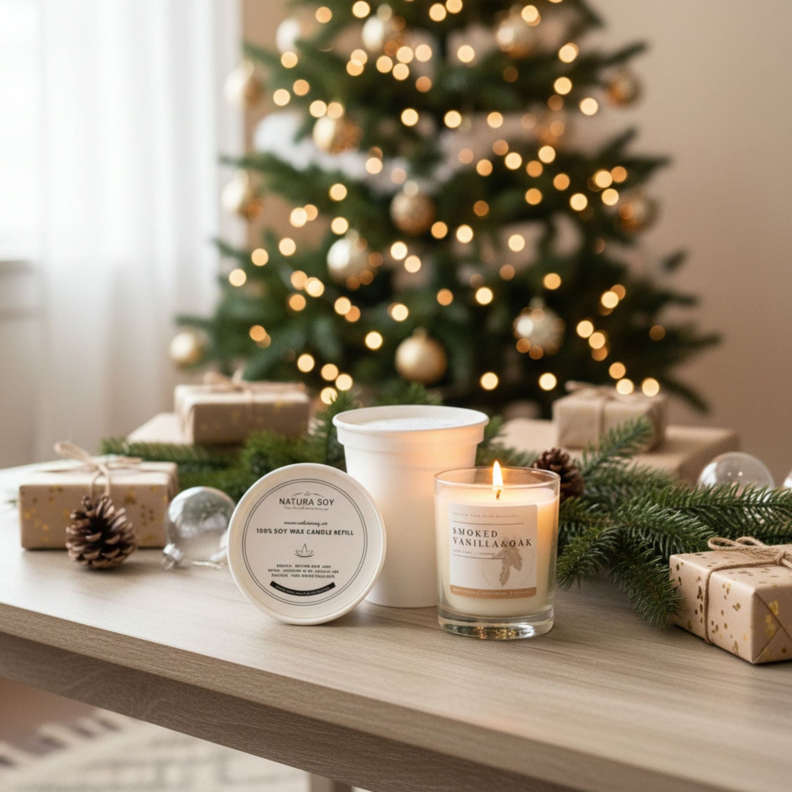 Holiday Soy Candle Refills - Natura Soylights