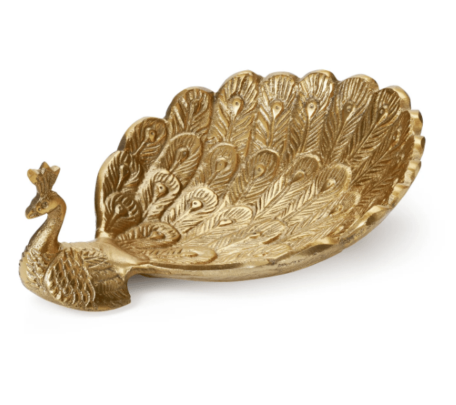 Peacock Decor Dish - Natura Soylights