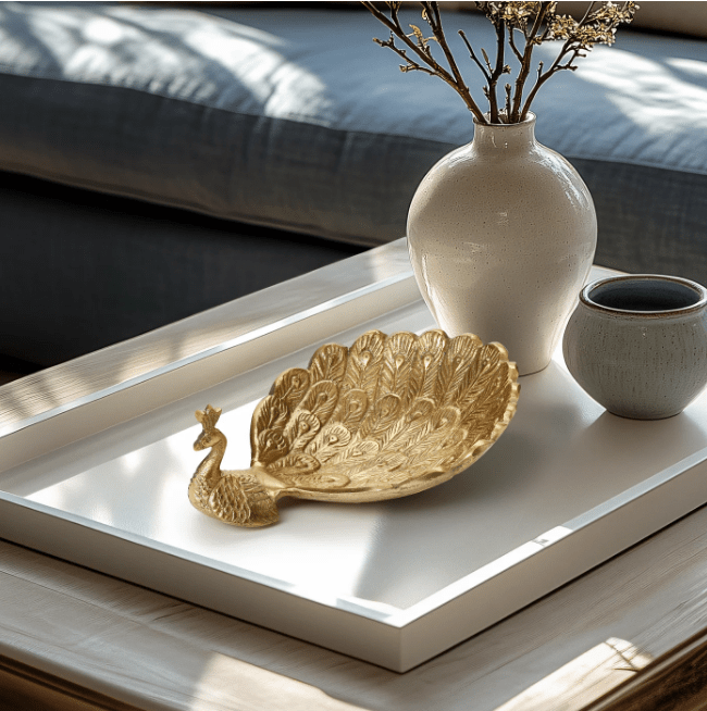 Peacock Decor Dish - Natura Soylights