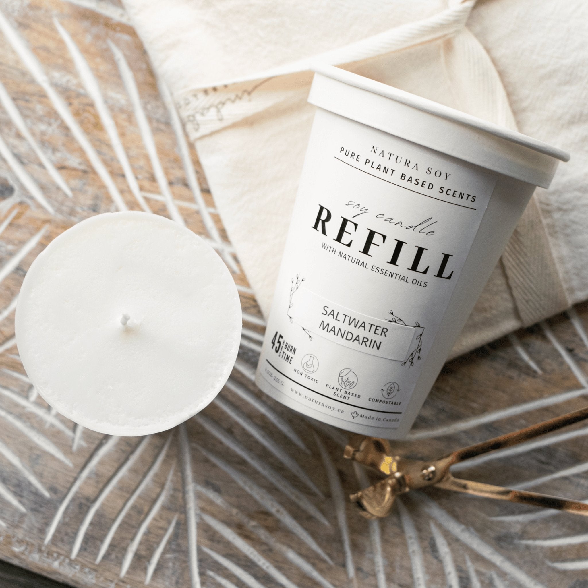 Soy Candle Refills - for Tumbler Jars - Natura Soylights