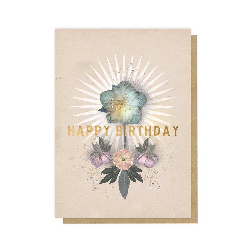 Greeting Card - Glow Happy Birthday - Natura Soylights