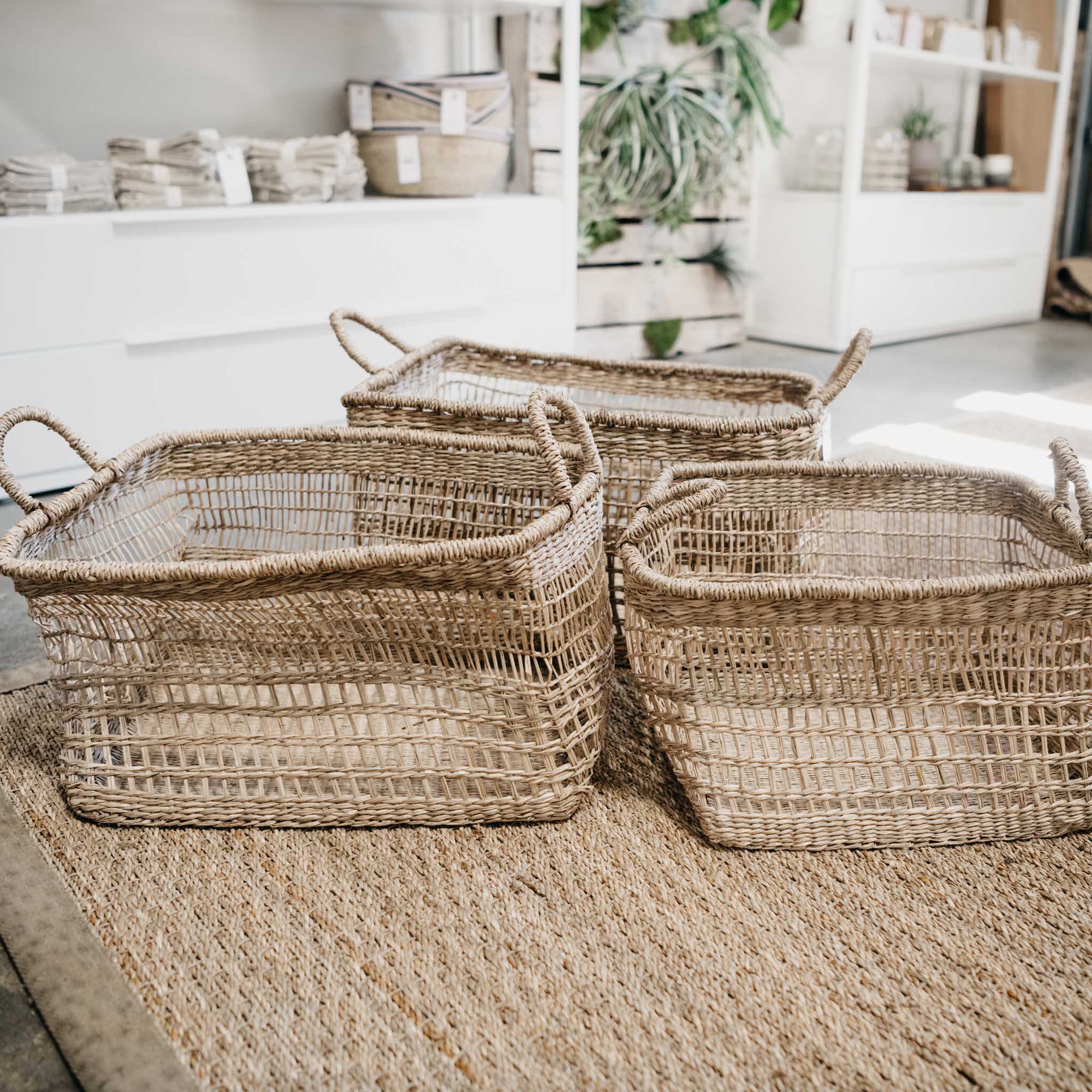 Sanibel Woven Baskets (Set of 3) - Natura Soylights