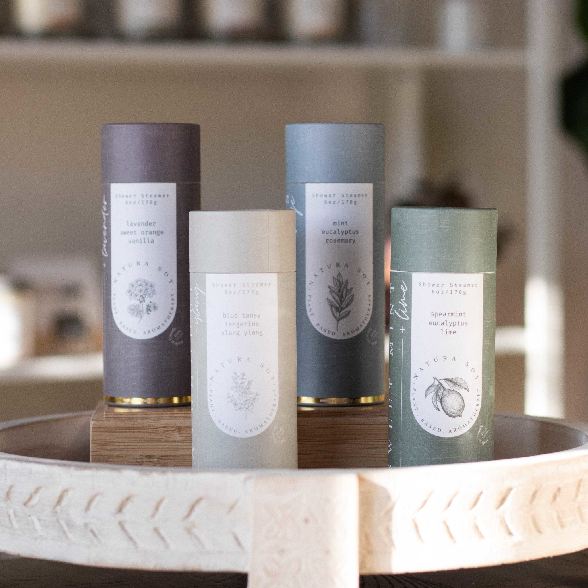Shower Steamer Tube Eucalyptus Sage - Natura Soylights