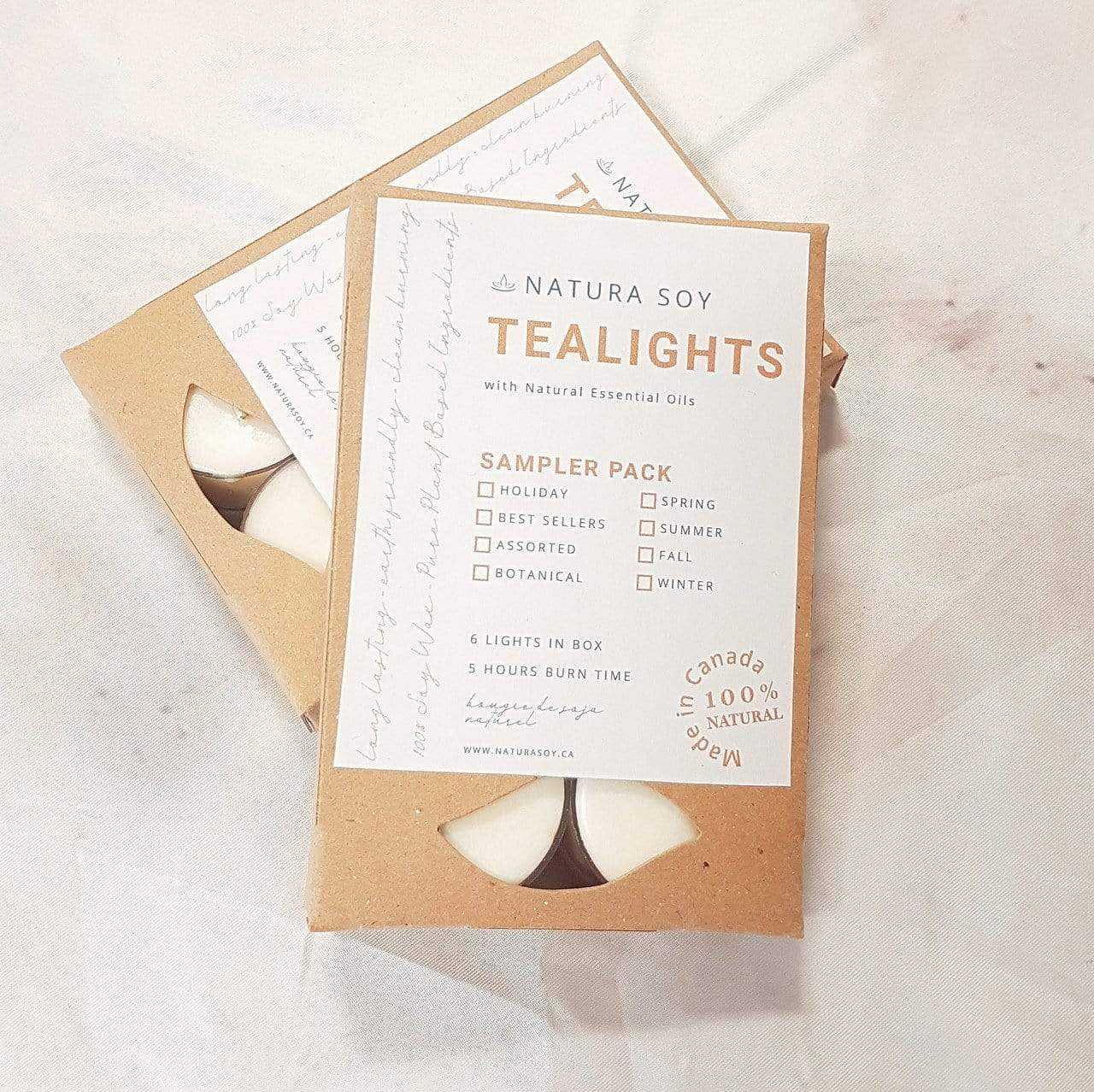 Tealight Sampler Set - Natura Soylights