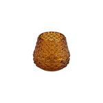 Tea light Holder- Pinecone Amber