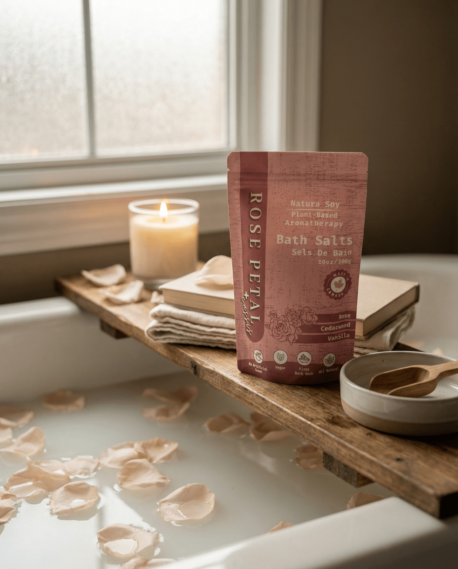Bath Soak - Rose Petal Cassis - Natura Soylights