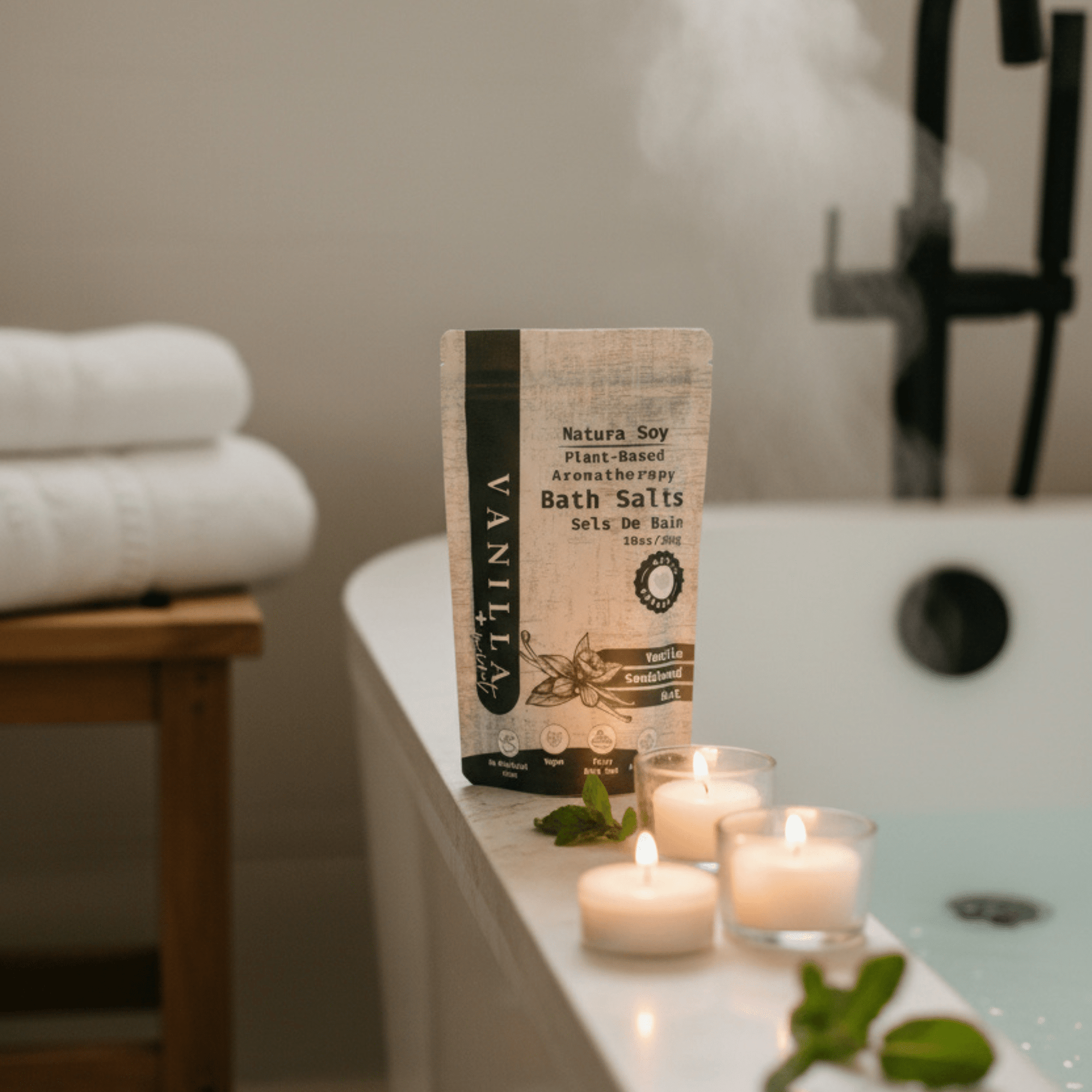 Bath Soak - Vanilla Mint - Natura Soylights