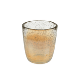 Bubble Glass Votive L Gold Luster - Natura Soylights