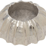 Cast Aluminum Tea Light Holder - Silver Finish - Natura Soylights