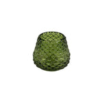Tea light holder- Pine Cone Green