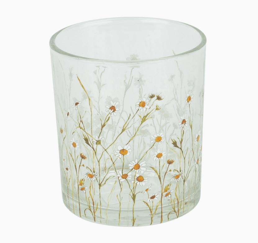 Daisy Glass Refill Candle Holder - Natura Soylights