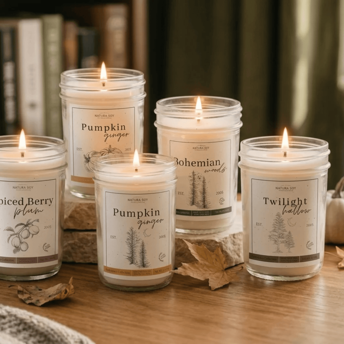Fall Marketplace Jar Bundle - Natura Soylights