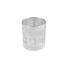 Frosted Silver Forest Glass Holder - Natura Soylights