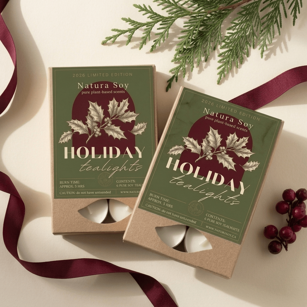 Limited Edition Holiday Tealight Sampler - Natura Soylights