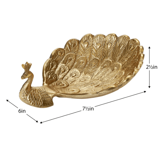 Peacock Decor Dish - Natura Soylights