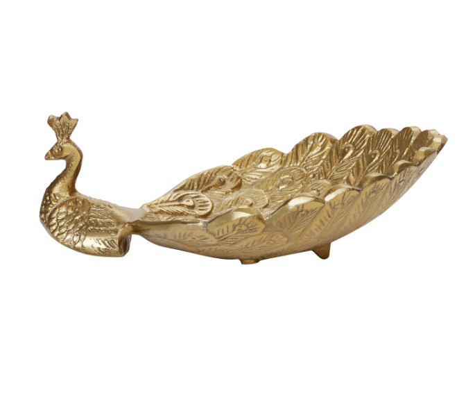 Peacock Decor Dish - Natura Soylights