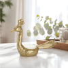 Peacock Gold Tealight Holder - Natura Soylights