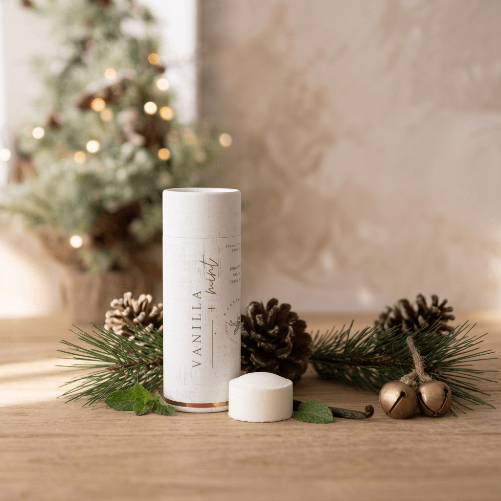Shower Steamer Tube Vanilla Mint - Natura Soylights