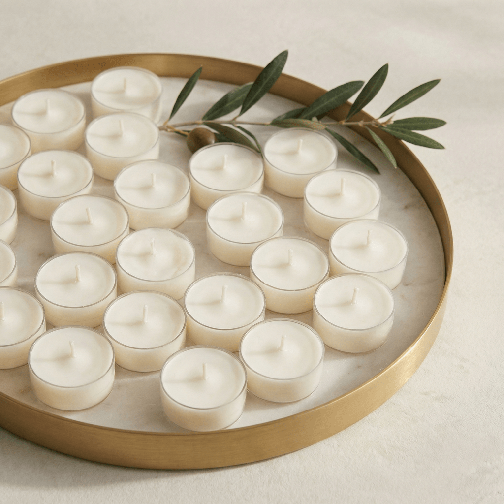 Soy Wax Tealights - pack of 25 (bulk) - Natura Soylights