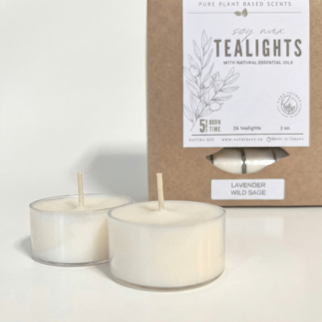 Soy Wax Tealights - pack of 25 (bulk) - Natura Soylights