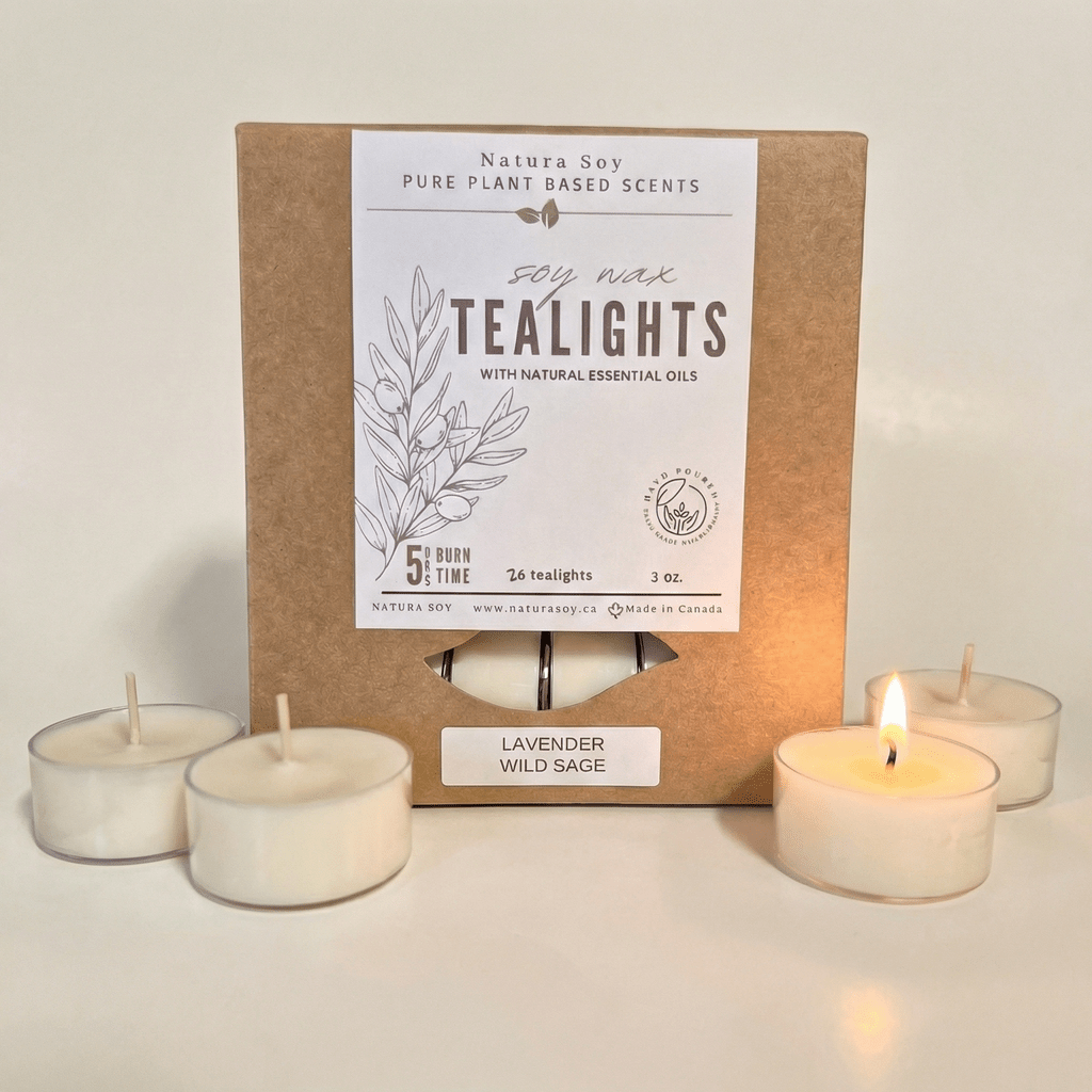 Soy Wax Tealights - pack of 25 (bulk) - Natura Soylights