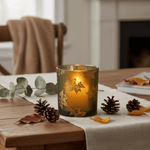 Tealight candle holder - Autumn Leaves - Natura Soylights