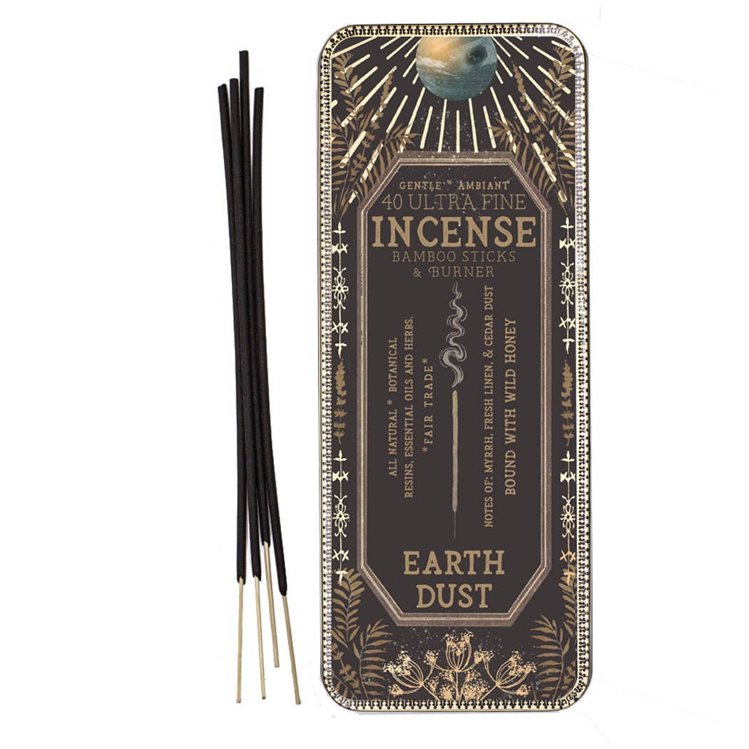 Earth Dust 40 Stick Premium Incense - Natura Soylights