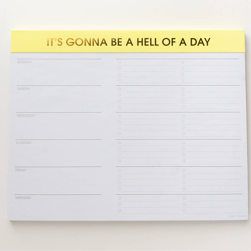 Gonna Be a Day Planner Notepad - Natura Soylights