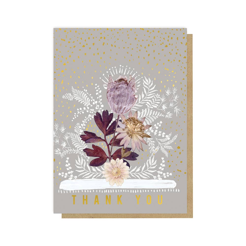 Greeting Card - Thank You Flowers - Natura Soylights