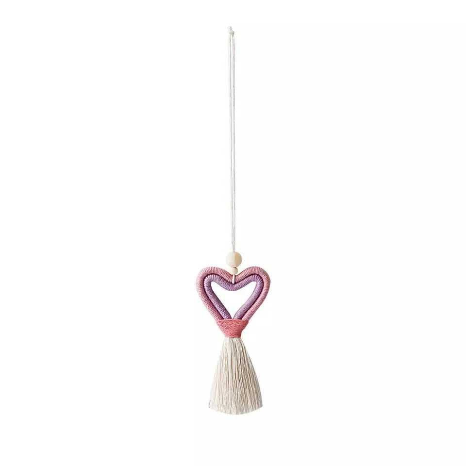 Heart Hand Woven Car Air Freshener - Natura Soylights