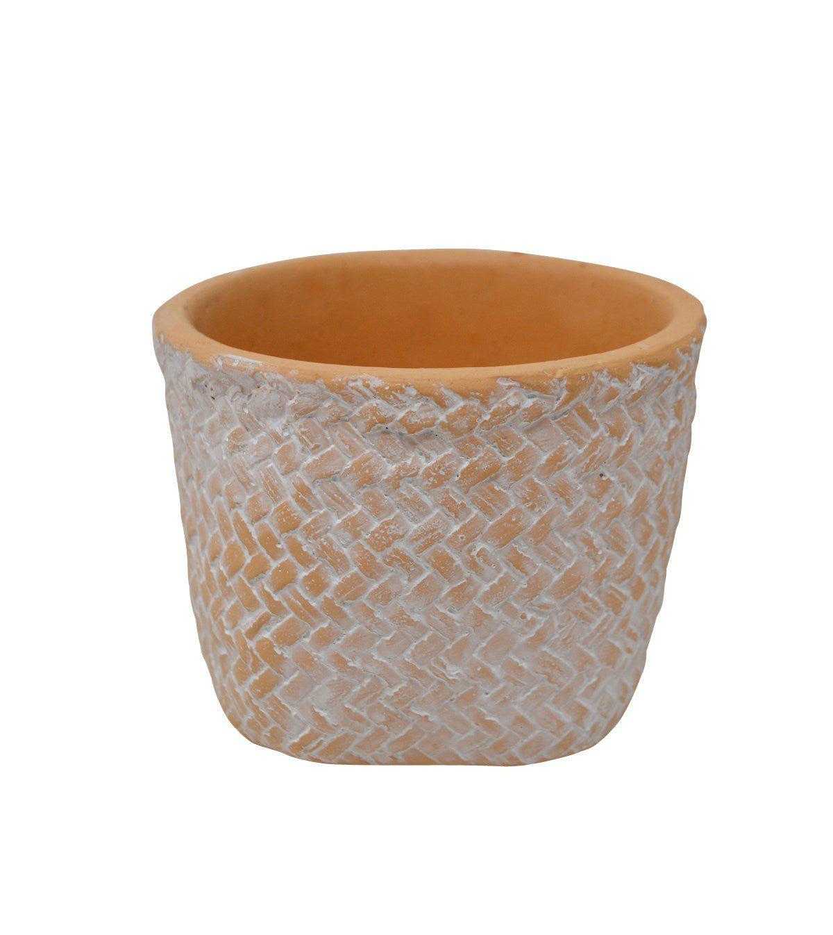 Mini Basket Weave Pot - Natura Soylights