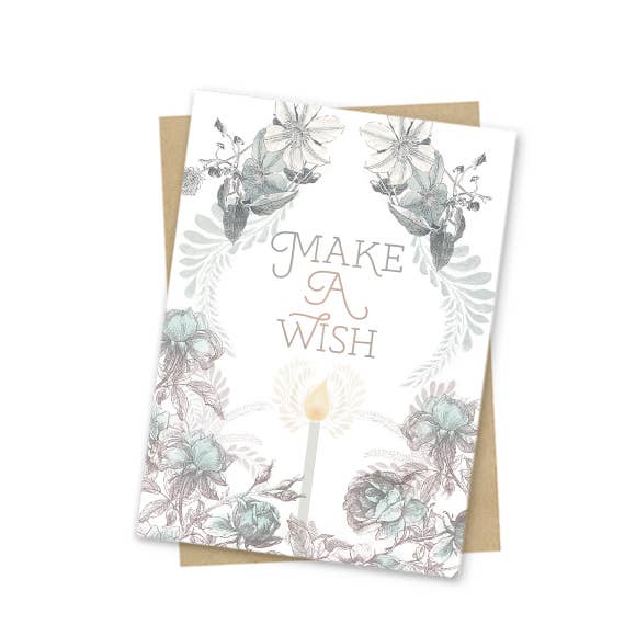 Mini Card - Wish Birthday - Natura Soylights