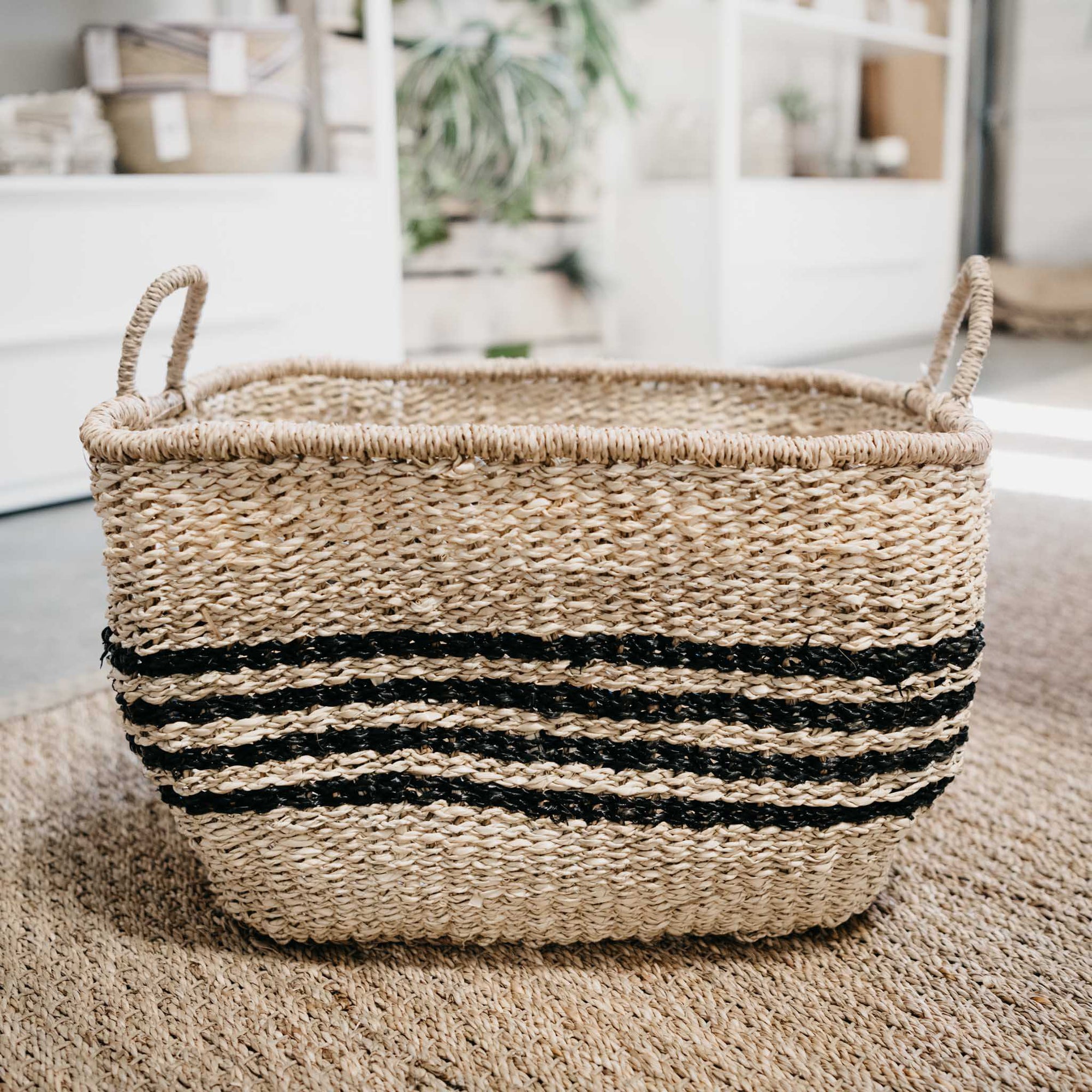 Palma Stripe Baskets (Set of 3) - Natura Soylights