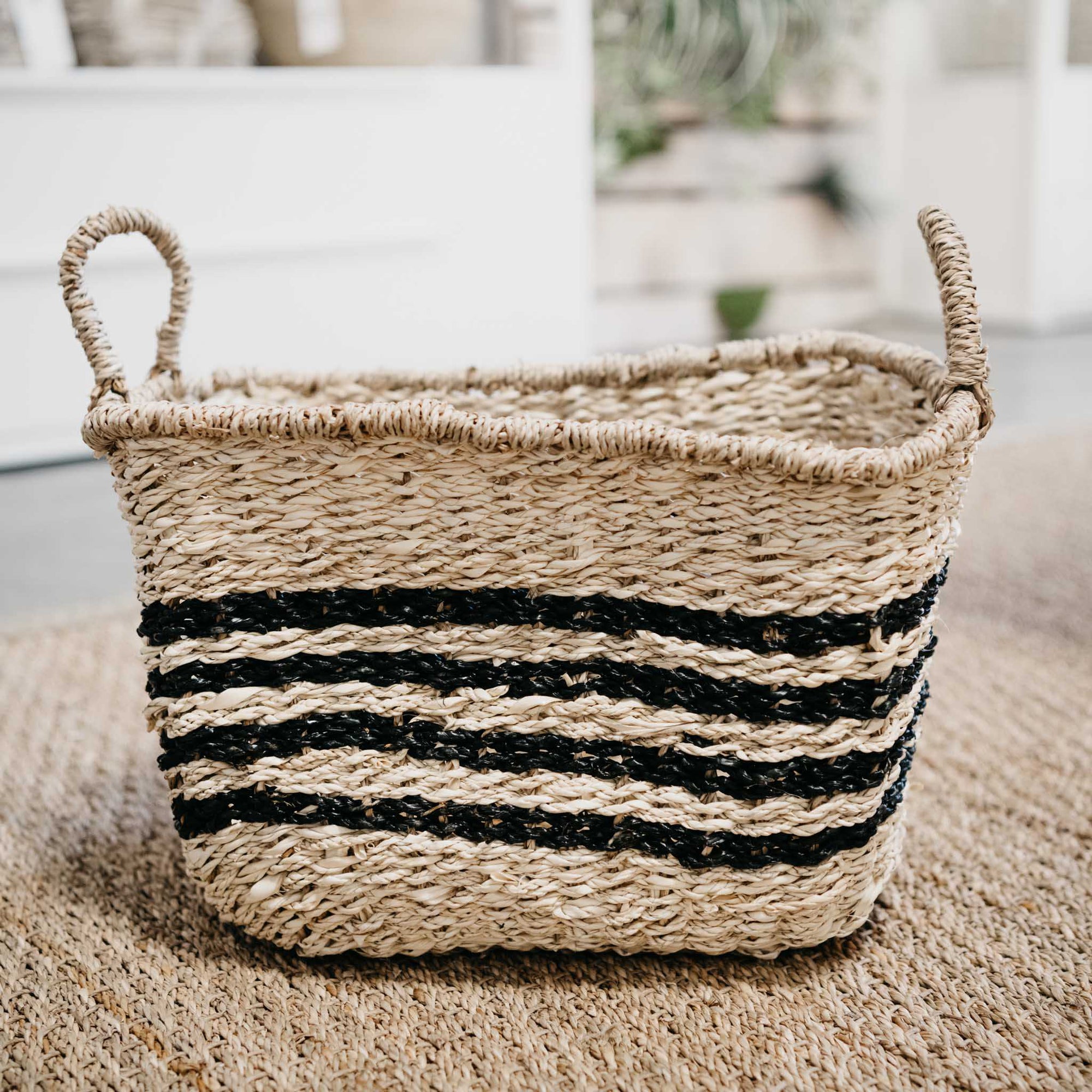 Palma Stripe Baskets (Set of 3) - Natura Soylights