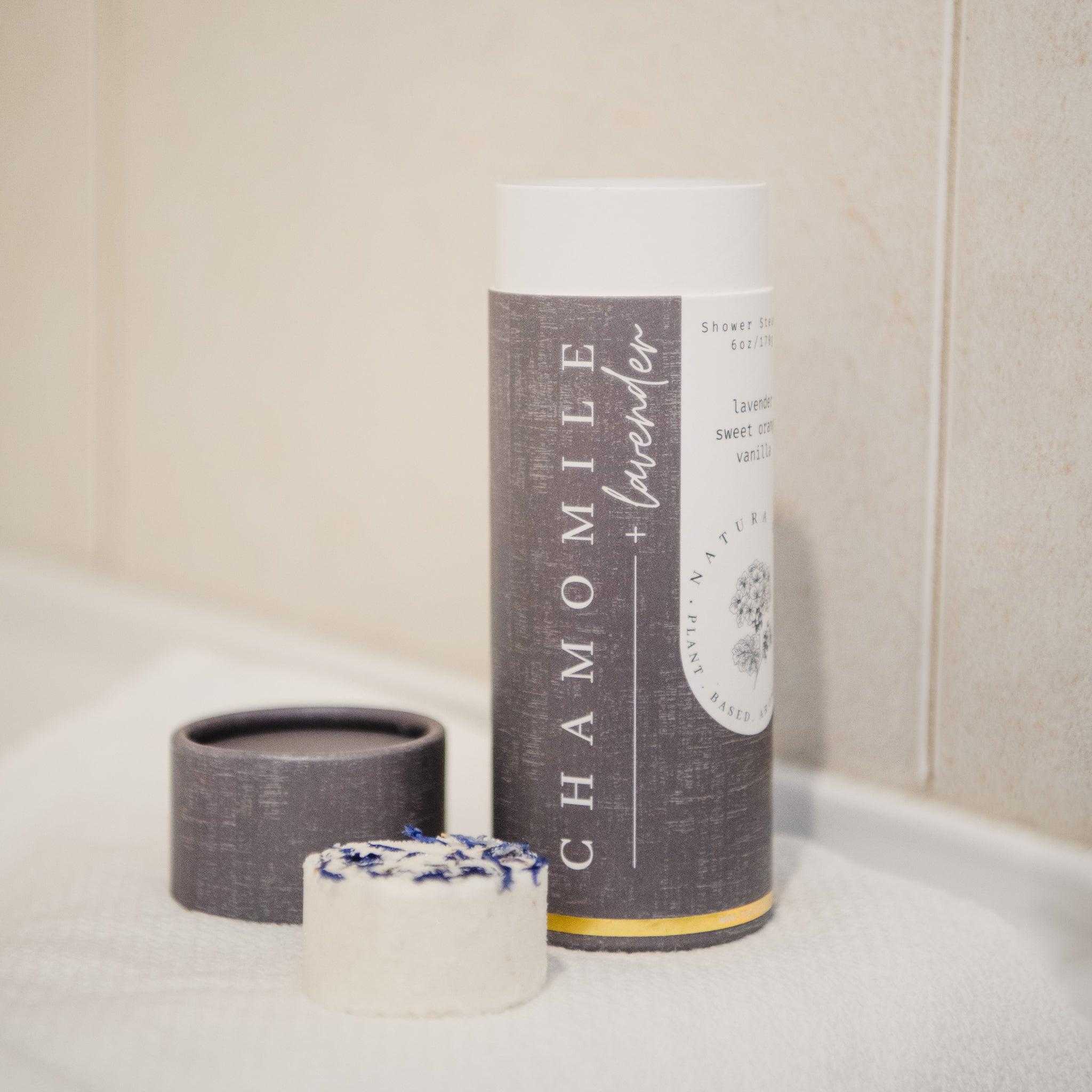 Shower Steamer Tube Lavender Chamomile - Natura Soylights